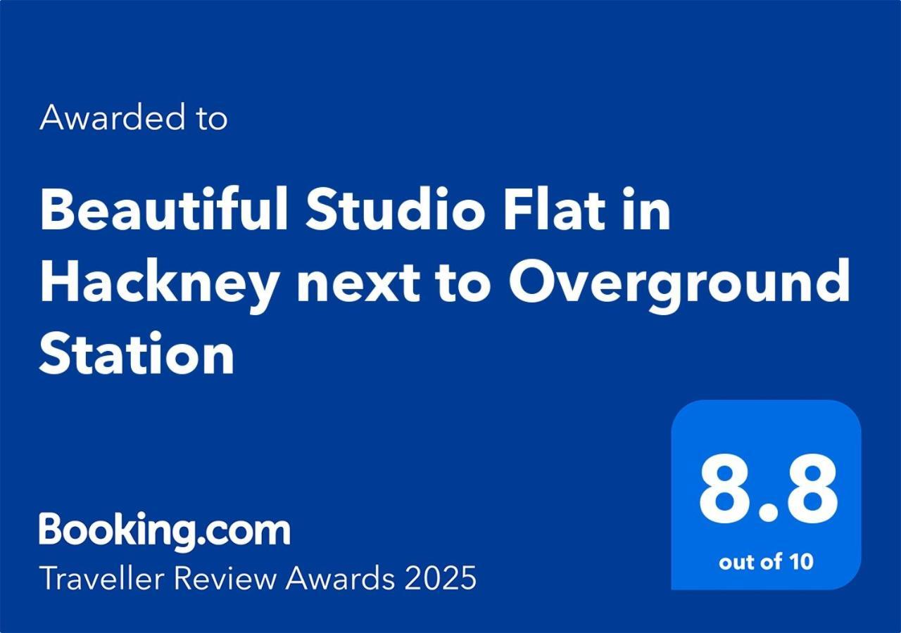 Beautiful Studio Flat In Hackney Next To Overground Station Londra Exterior foto